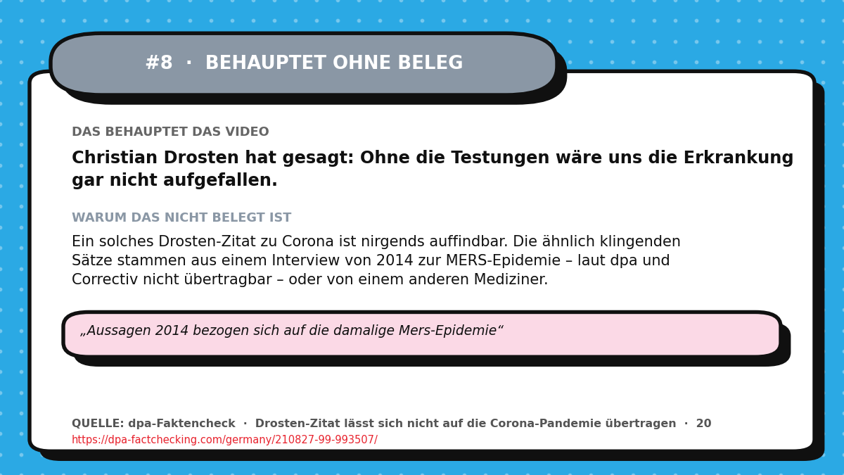 Kachel zum Faktencheck: Das angebliche Drosten-Zitat ist unbelegt
